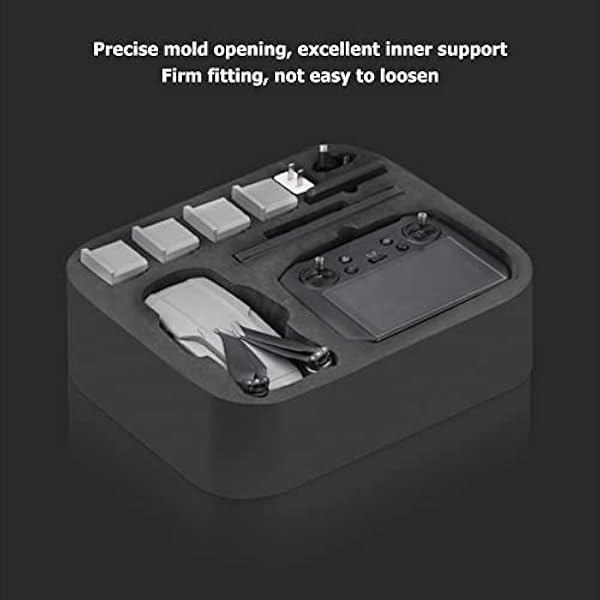 Drönarförvaringsväska, bärbart drönarfodral med stor kapacitet Bekvämt grepp Slitstarkt nylontyg med axelrem för delarnas arrangemang(EWB9565 För Air 2/2S)